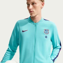 Nike FC Barcelona Strike Trainingsjack 2026-2027 Lichtgroen Donkerblauw Rood