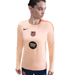 Nike FC Barcelona Strike Trainingstrui 2025-2026 Dames Oranje Donkerblauw