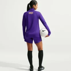 Nike FC Barcelona Strike Trainingstrui 1/4-Zip 2026-2027 Dames Paars Zwart Goud
