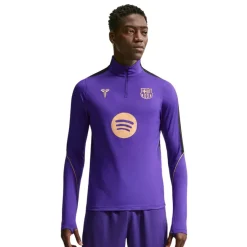 Nike FC Barcelona Strike Trainingstrui 1/4-Zip 2026-2027 Paars Zwart Goud