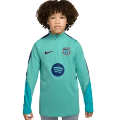 Nike FC Barcelona Strike Trainingstrui 1/4-Zip 2026-2027 Kids Licht Turquoise Donkerblauw Rood