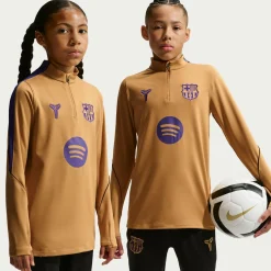 Nike FC Barcelona Strike Trainingstrui 1/4-Zip 2026-2027 Kids Goud Paars