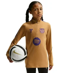 Nike FC Barcelona Strike Trainingstrui 1/4-Zip 2026-2027 Kids Goud Paars