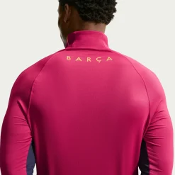 Nike FC Barcelona Strike Trainingstrui 1/4-Zip 2026-2027 Rood Donkerblauw Geel