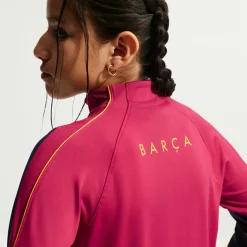 Nike FC Barcelona Strike Trainingstrui 1/4-Zip 2026-2027 Kids Rood Donkerblauw Geel