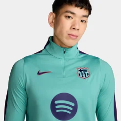 Nike FC Barcelona Strike Trainingstrui 1/4-Zip 2026-2027 Licht Turquoise Donkerblauw Rood