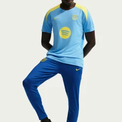 Nike FC Barcelona Strike Trainingsbroek 2025-2026 Donkerblauw Felgeel