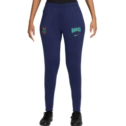 Nike FC Barcelona Strike Trainingsbroek 2026-2027 Dames Donkerblauw Lichtgroen