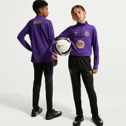 Nike FC Barcelona Strike Trainingsbroek 2026-2027 Kids Zwart Paars Goud