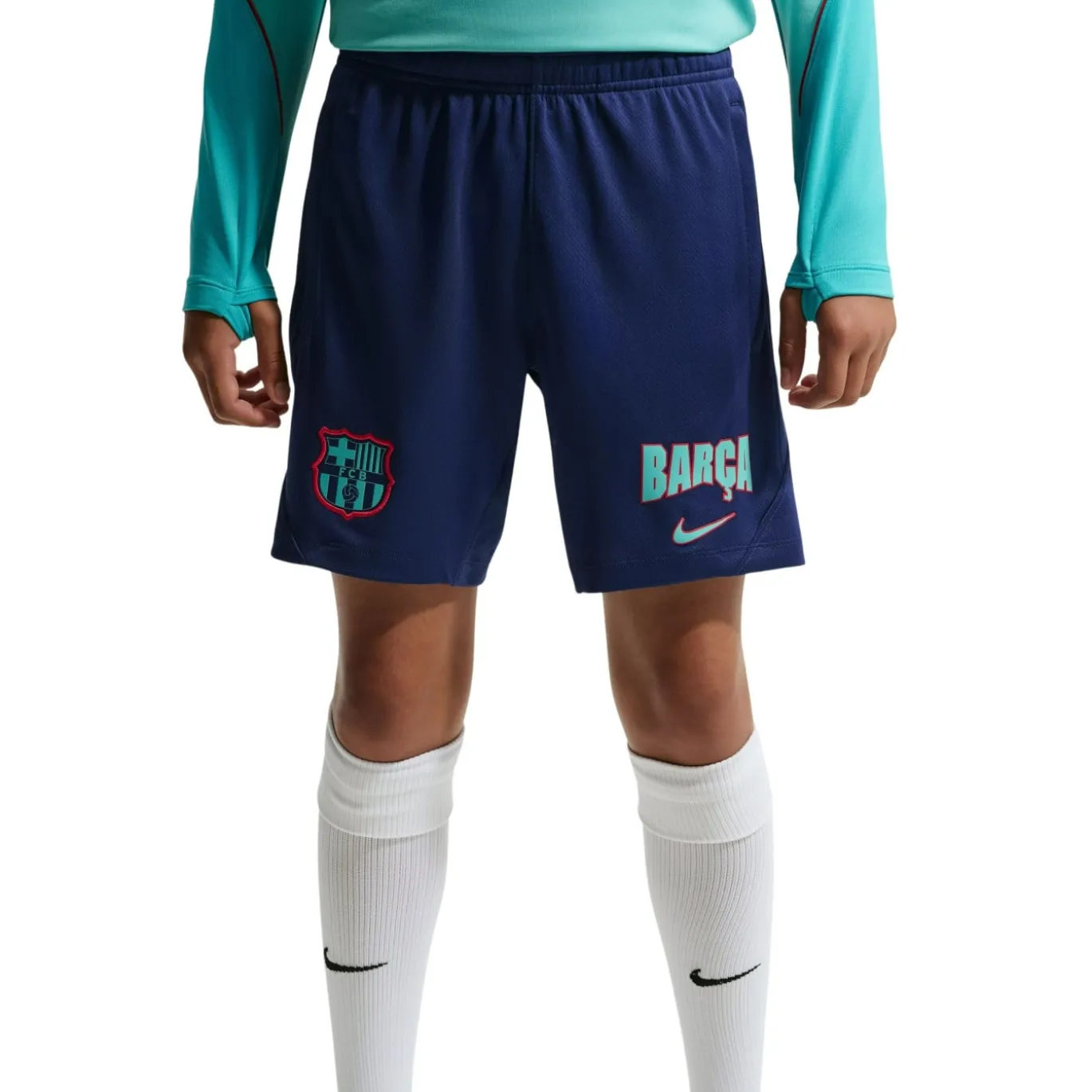 Nike FC Barcelona Strike Trainingsset 2026-2027 Kids Licht Turqouise Donkerblauw Rood