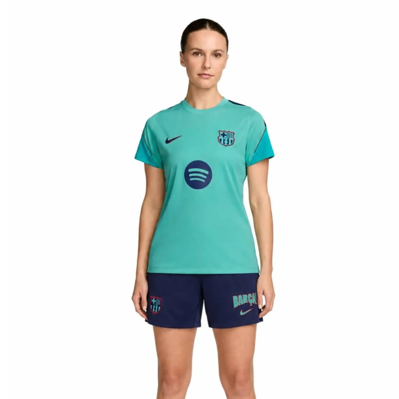 Nike FC Barcelona Strike Trainingsset 2026-2027 Dames Licht Turqouise Donkerblauw Rood