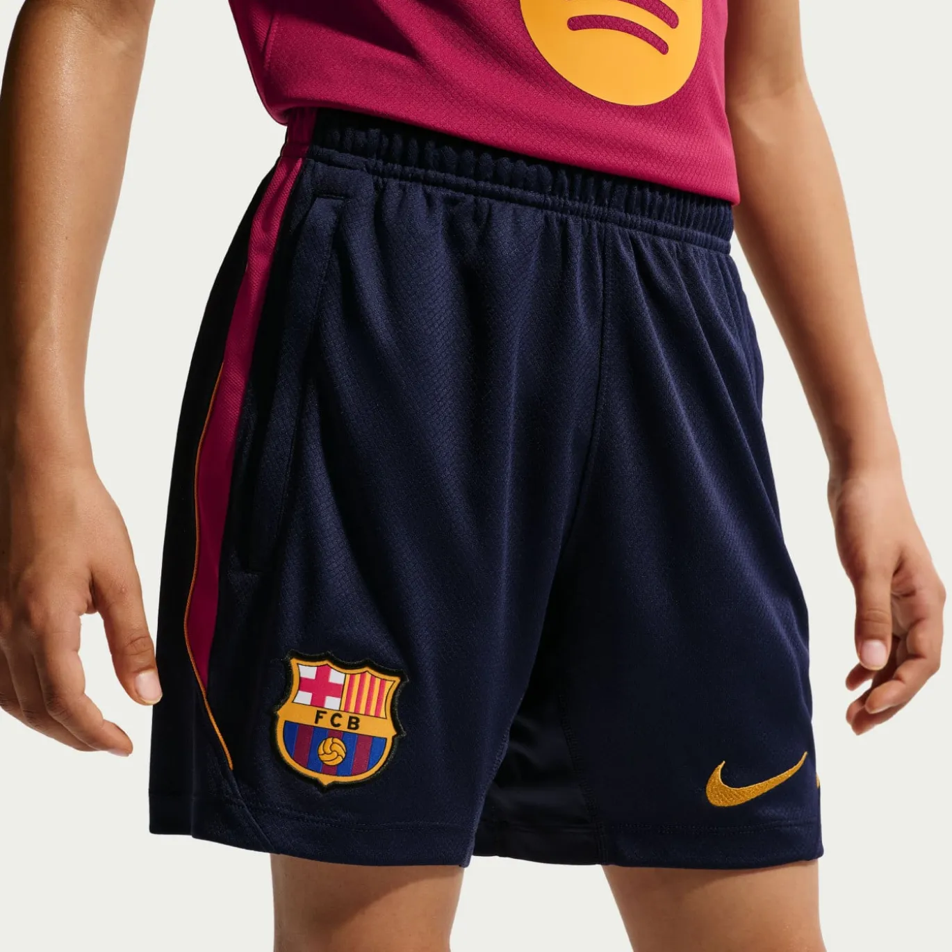 Nike FC Barcelona Strike Trainingsset 2026-2027 Kids Rood Donkerblauw Geel