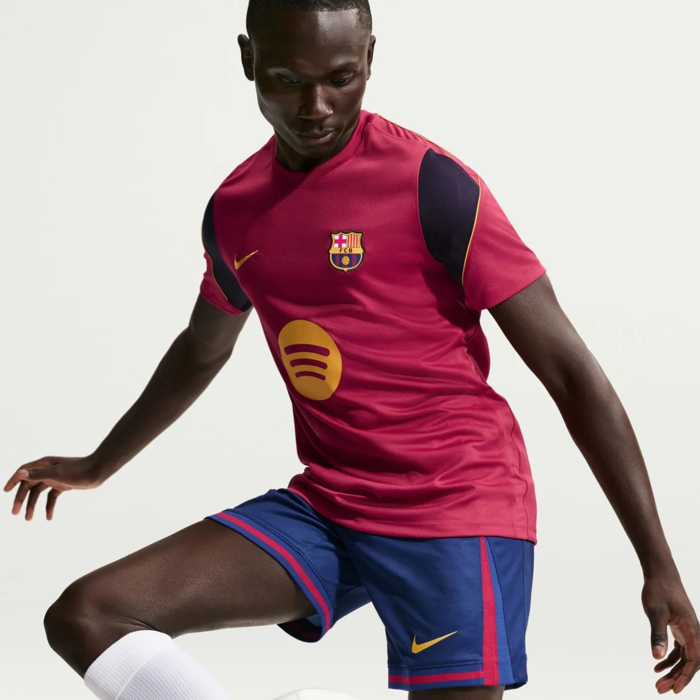 Nike FC Barcelona Strike Trainingsset 2026-2027 Rood Donkerblauw Geel