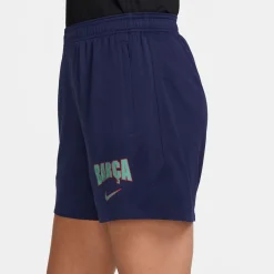 Nike FC Barcelona Strike Trainingsbroekje 2026-2027 Dames Donkerblauw Lichtgroen