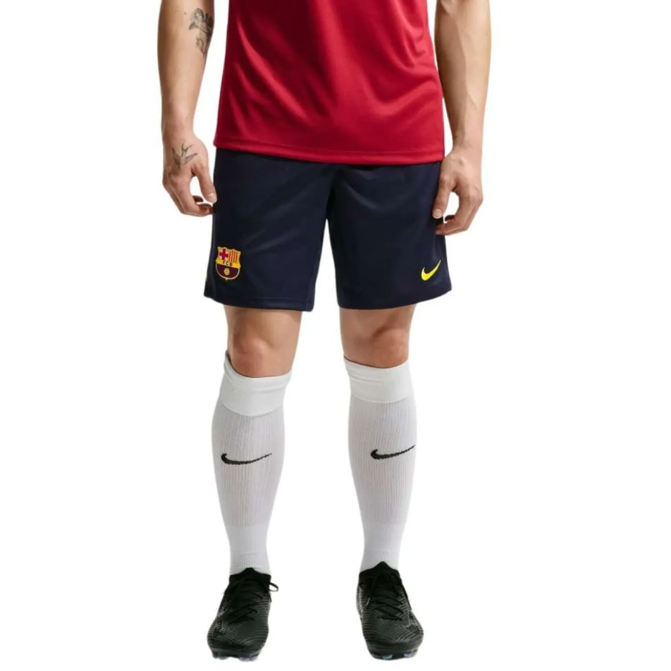 Nike FC Barcelona Strike Trainingsbroekje 2026-2027 Donkerblauw Rood Geel