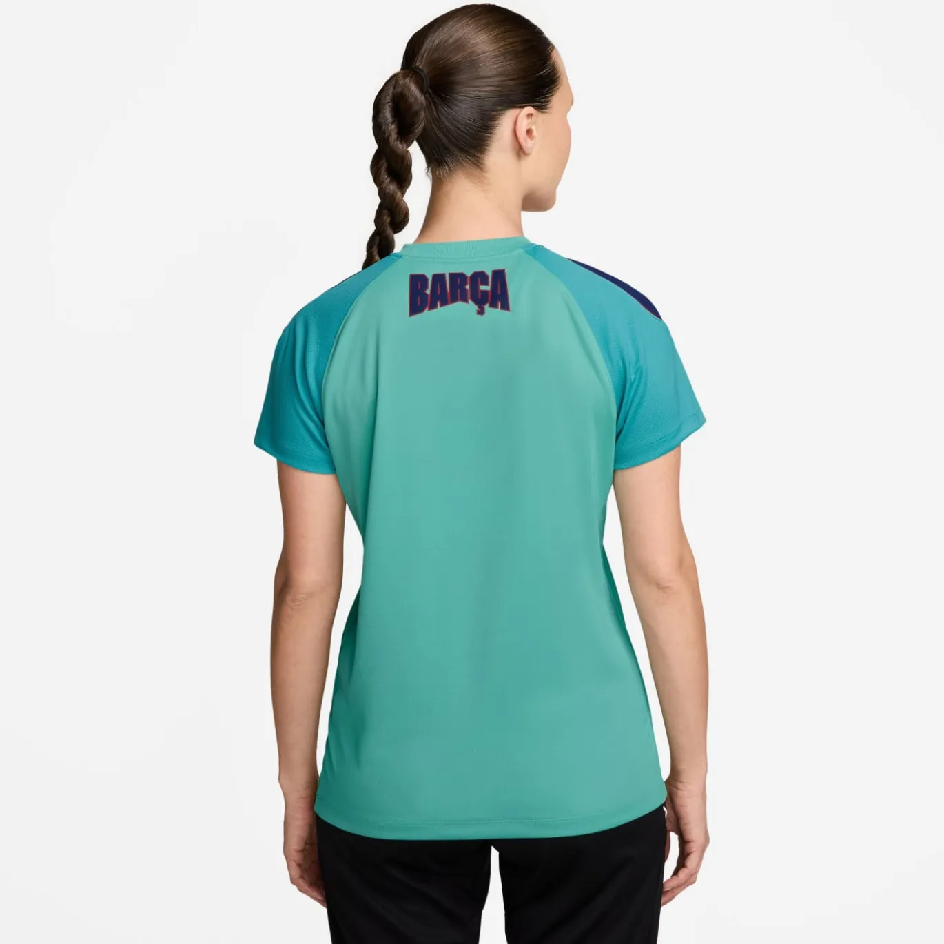 Nike FC Barcelona Strike Trainingsshirt 2026-2027 Dames Licht Turquoise Donkerblauw Rood