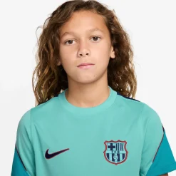 Nike FC Barcelona Strike Trainingsshirt 2026-2027 Kids Licht Turquoise Donkerblauw Rood