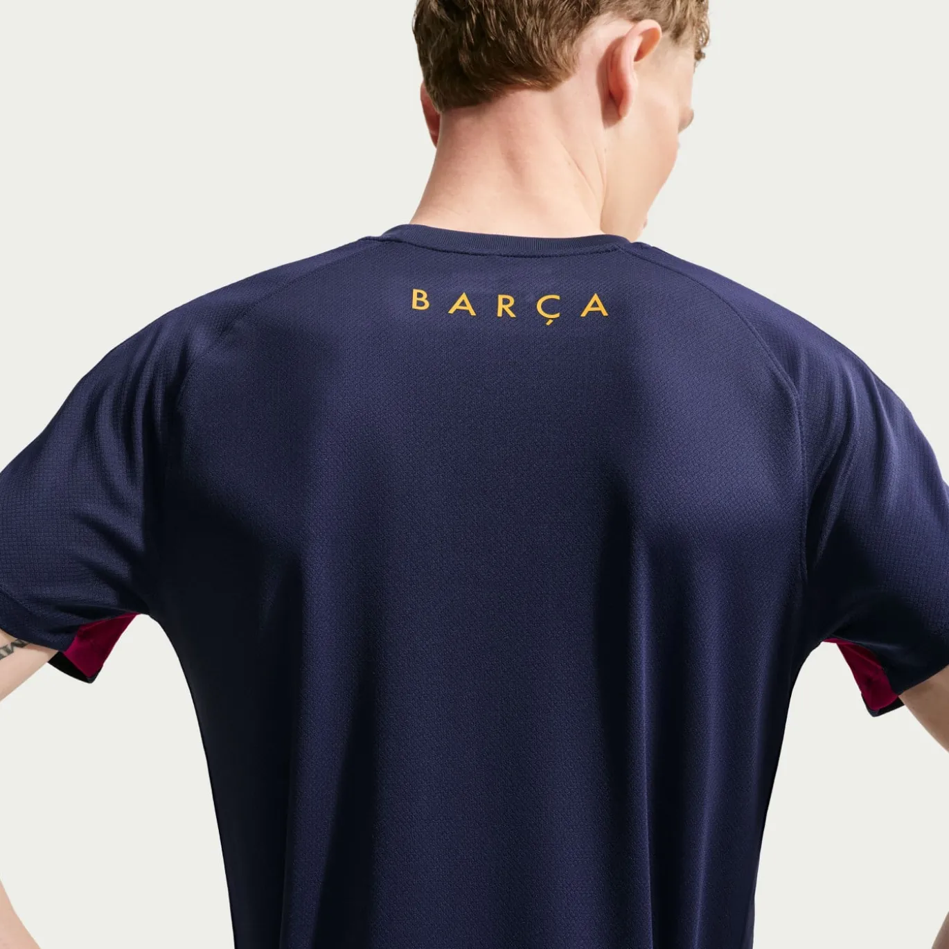 Nike FC Barcelona Strike Trainingsshirt 2026-2027 Donkerblauw Rood Geel