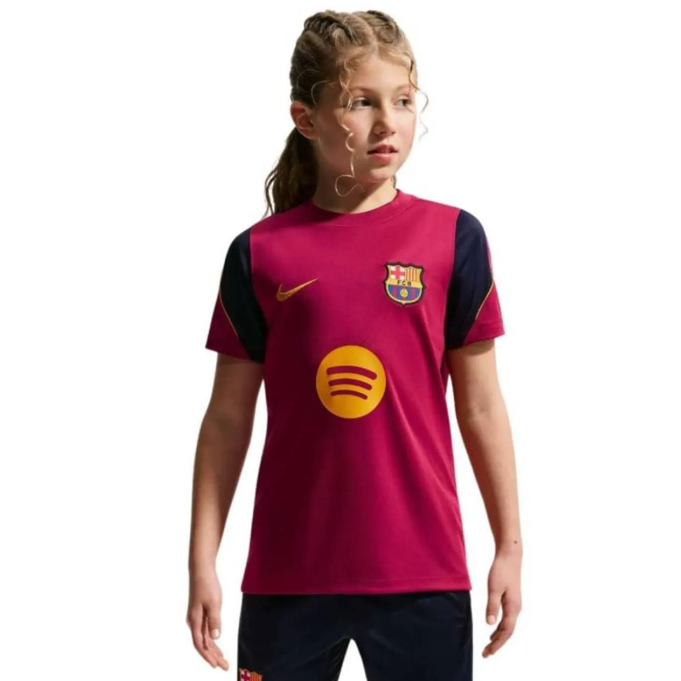 Nike FC Barcelona Strike Trainingsshirt 2026-2027 Kids Rood Donkerblauw Geel