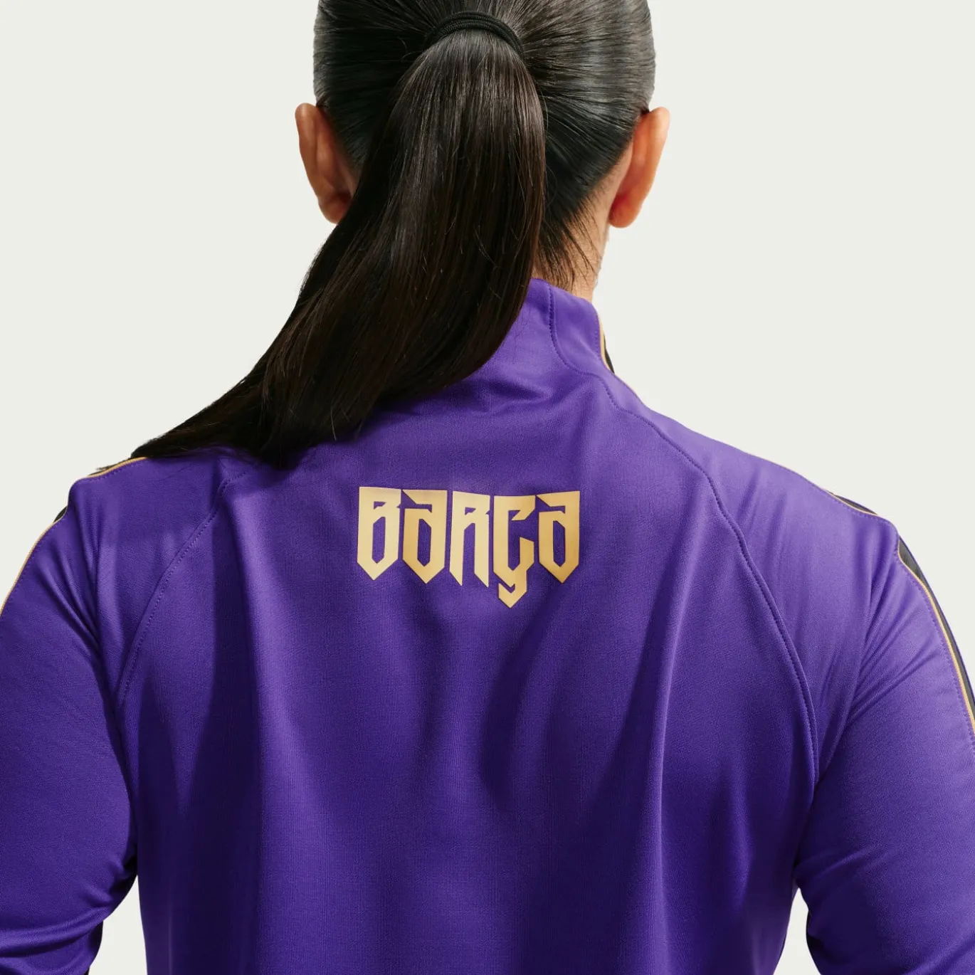 Nike FC Barcelona Strike Trainingspak 1/4-Zip 2026-2027 Dames Paars Zwart Goud