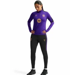Nike FC Barcelona Strike Trainingspak 1/4-Zip 2026-2027 Dames Paars Zwart Goud