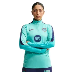 Nike FC Barcelona Strike Trainingspak 1/4-Zip 2026-2027 Dames Licht Turquoise Donkerblauw