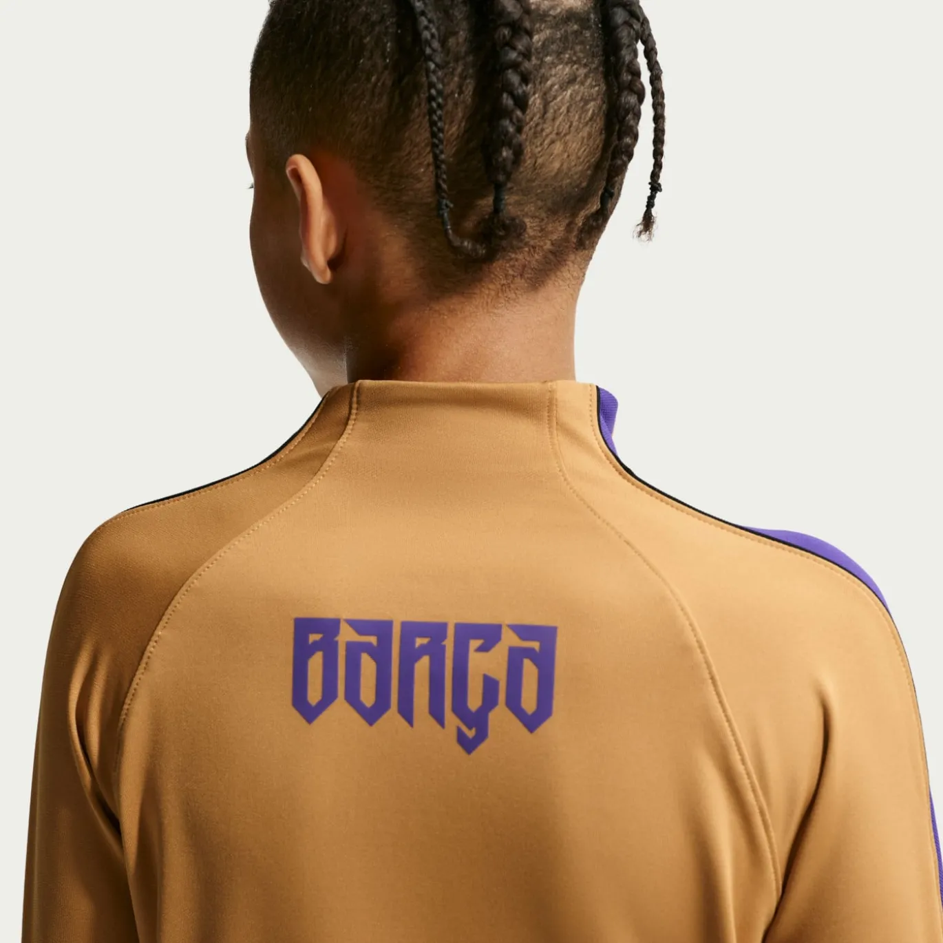 Nike FC Barcelona Strike Trainingspak 1/4-Zip 2026-2027 Kids Goud Zwart Paars