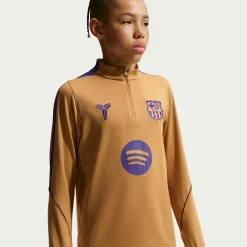 Nike FC Barcelona Strike Trainingspak 1/4-Zip 2026-2027 Kids Goud Zwart Paars
