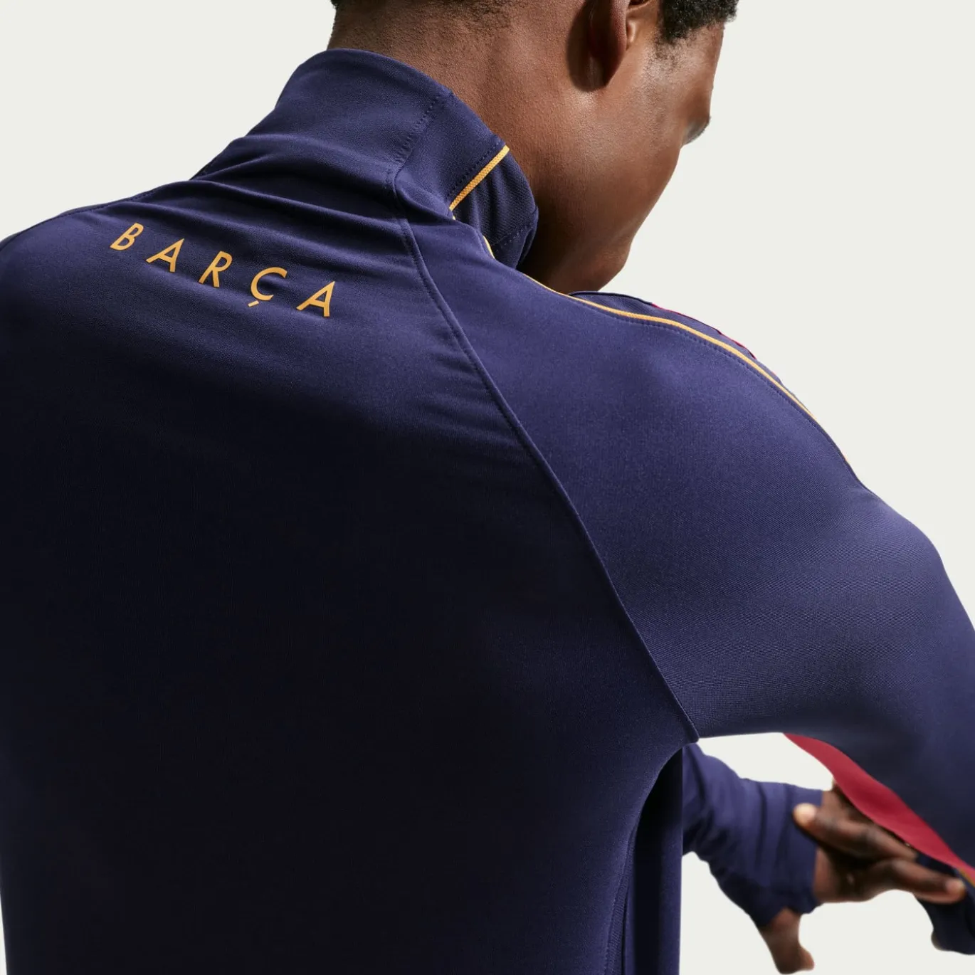 Nike FC Barcelona Strike Trainingspak 1/4-Zip 2026-2027 Donkerblauw Rood Geel
