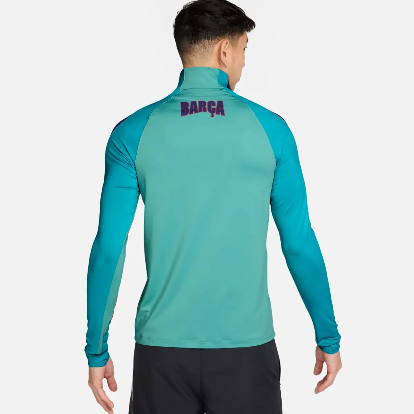 Nike FC Barcelona Strike Trainingspak 1/4-Zip 2026-2027 Licht Turquoise Donkerblauw