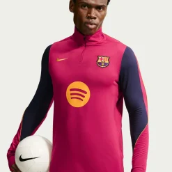 Nike FC Barcelona Strike Trainingspak 1/4-Zip 2026-2027 Rood Donkerblauw Geel