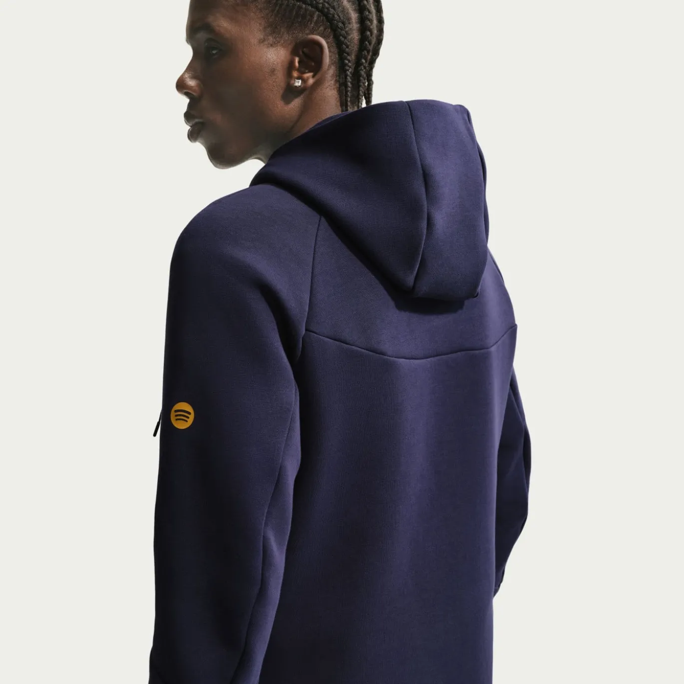 Nike FC Barcelona Tech Fleece Vest 2026-2027 Donkerblauw Zwart Geel Roze