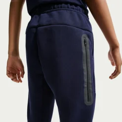 Nike FC Barcelona Tech Fleece Joggingbroek 2026-2027 Kids Donkerblauw Zwart Geel Rood