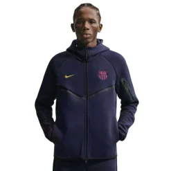 Nike FC Barcelona Tech Fleece Trainingspak 2026-2027 Donkerblauw Zwart Geel Roze