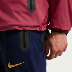 Nike FC Barcelona Tech Woven Trainingspak Hooded Full-Zip 2026-2027 Rood Donkerblauw Geel