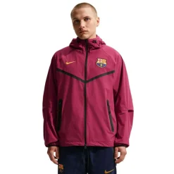 Nike FC Barcelona Tech Woven Windrunner Jack 2026-2027 Rood Geel Zwart