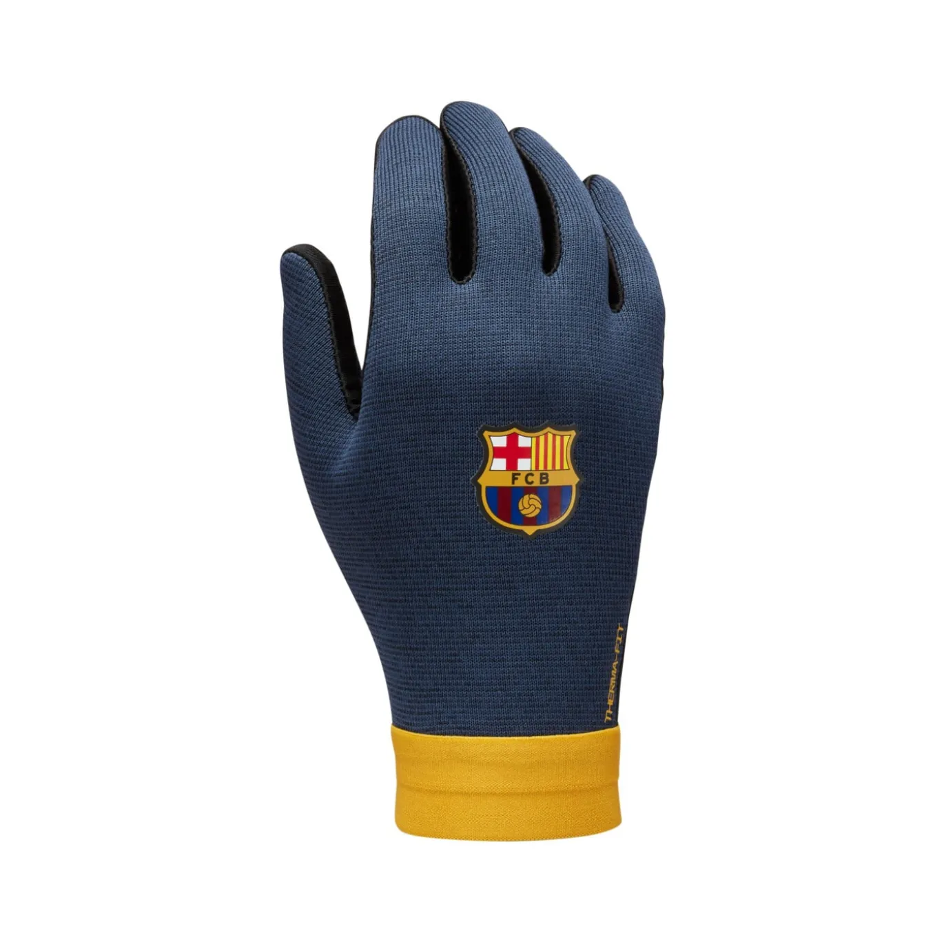 Nike FC Barcelona Therma-FIT Academy Handschoenen Donkerblauw Zwart Geel