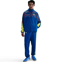 Nike FC Barcelona Woven Trainingsjack 2025-2026 Donkerblauw Geel Rood