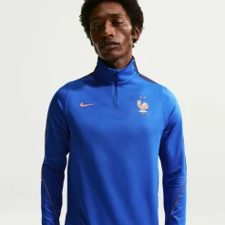 Nike Frankrijk Strike Trainingstrui 1/4-Zip 2026-2028 Blauw Brons