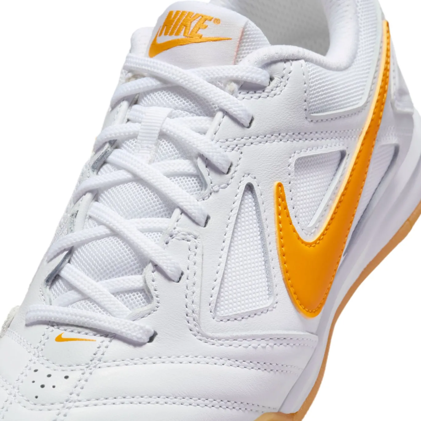 Nike Gato Zaalvoetbalschoenen (IN) Kids Wit Goud Bruin