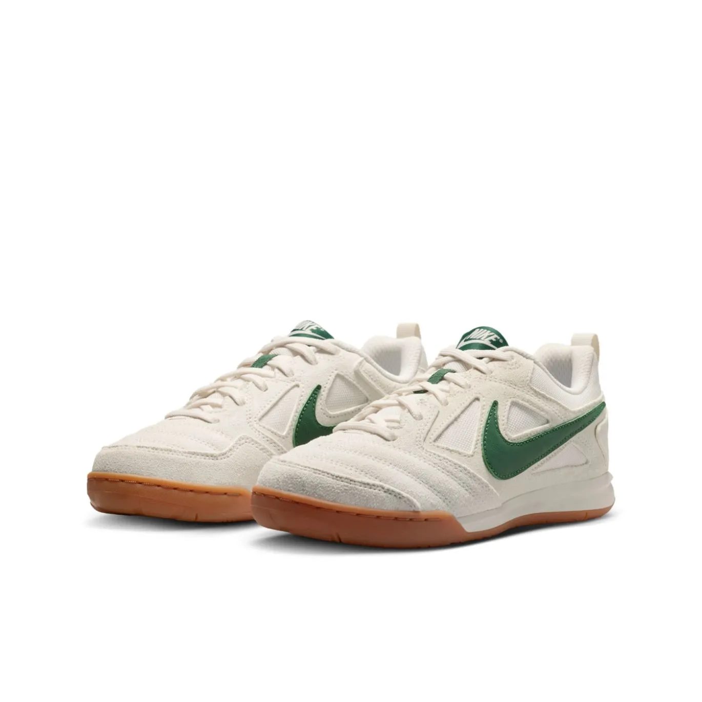 Nike Gato Zaalvoetbalschoenen (IN) Kids Wit Donkergroen Bruin