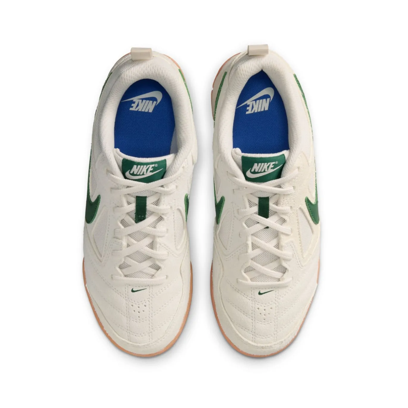Nike Gato Zaalvoetbalschoenen (IN) Kids Wit Donkergroen Bruin