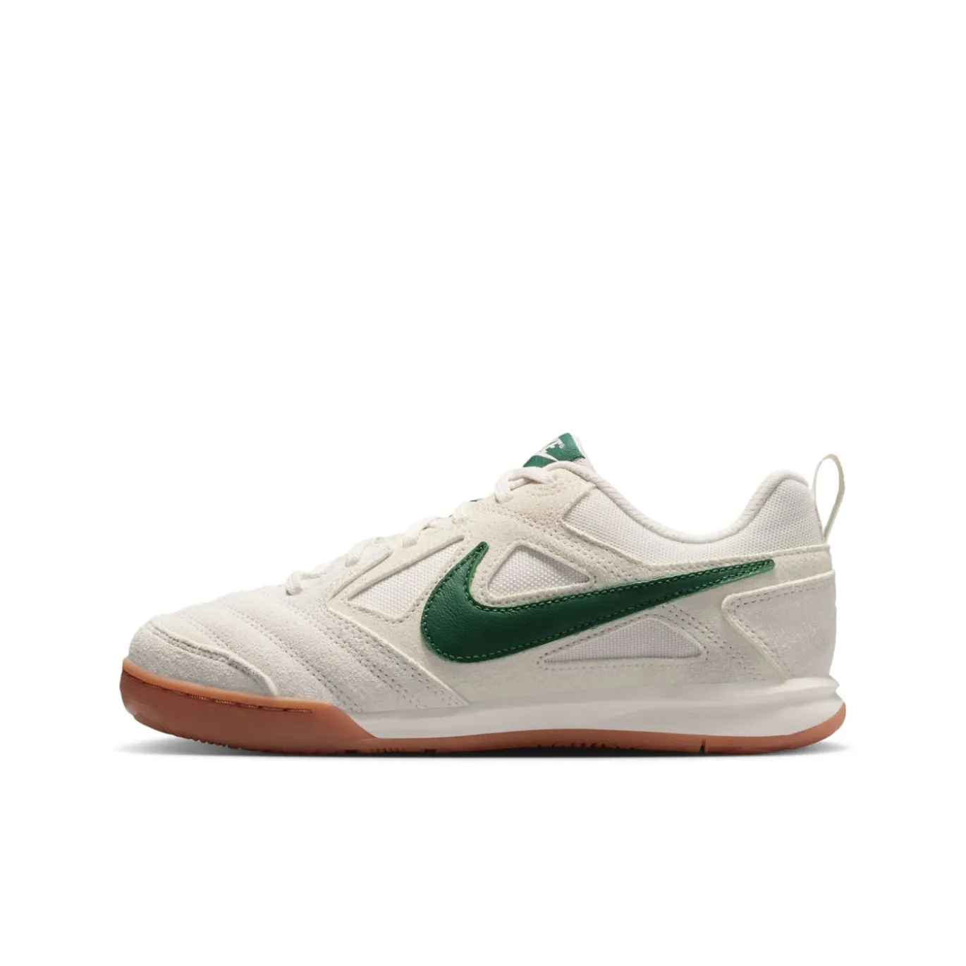Nike Gato Zaalvoetbalschoenen (IN) Kids Wit Donkergroen Bruin