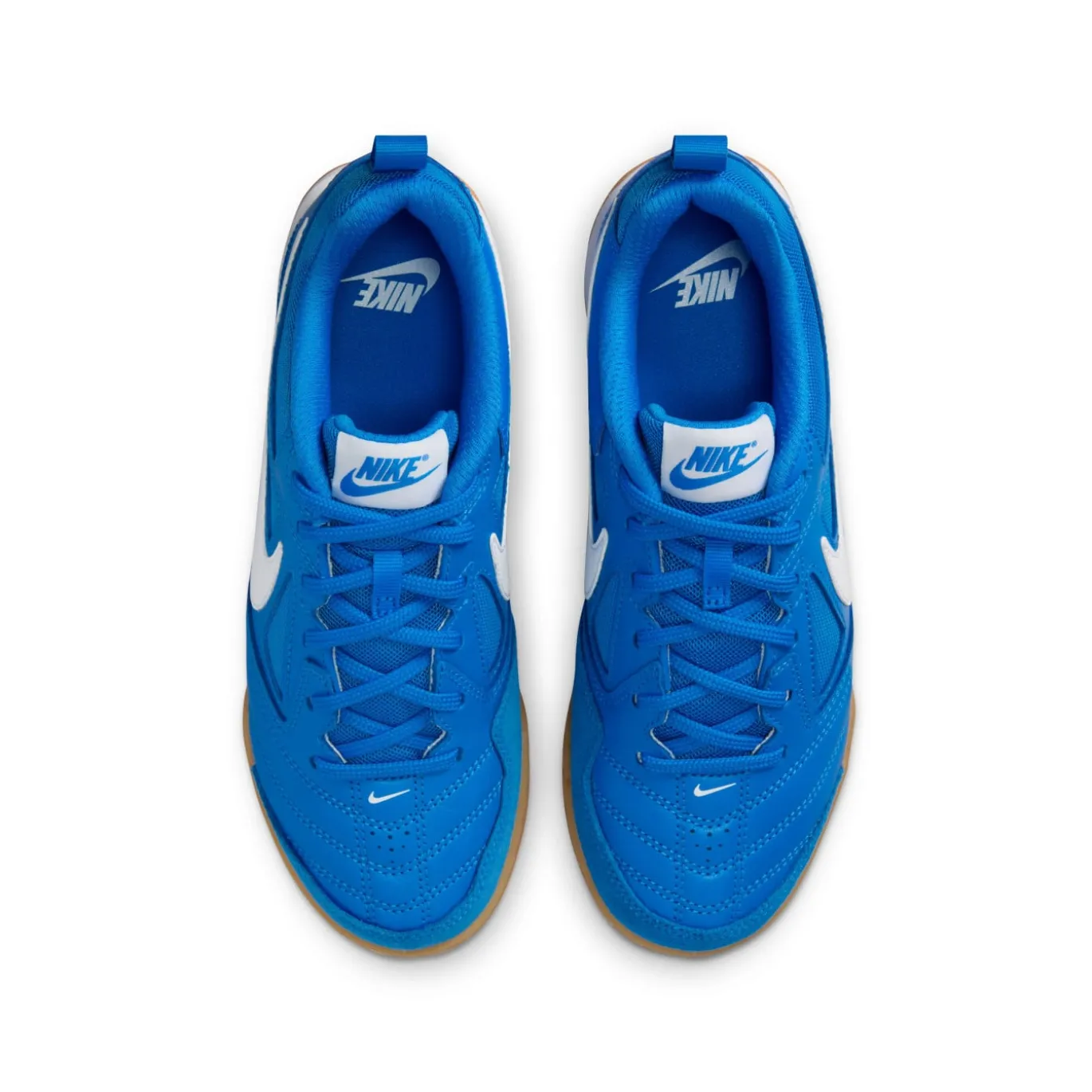 Nike Gato Zaalvoetbalschoenen (IN) Kids Blauw Wit Bruin