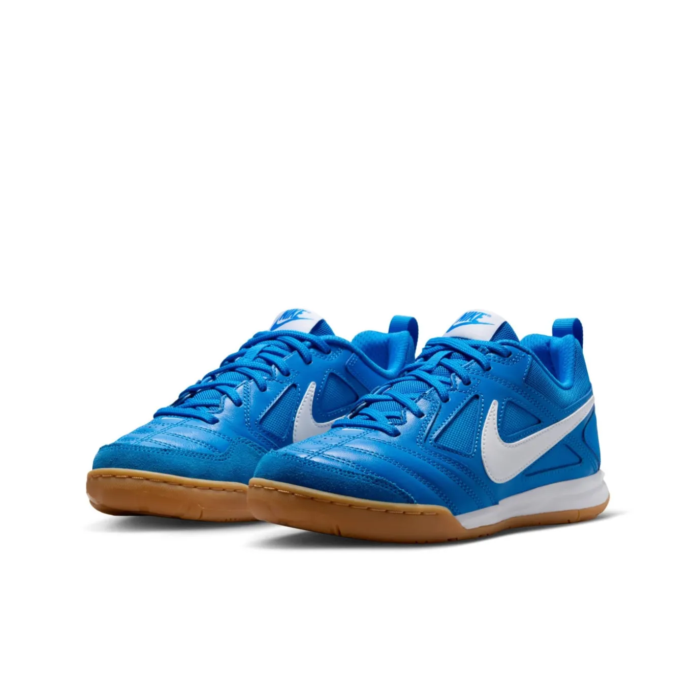 Nike Gato Zaalvoetbalschoenen (IN) Kids Blauw Wit Bruin