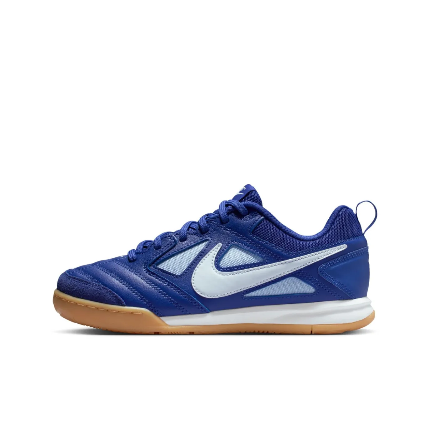 Nike Gato Zaalvoetbalschoenen (IN) Kids Donkerblauw Lichtblauw Wit