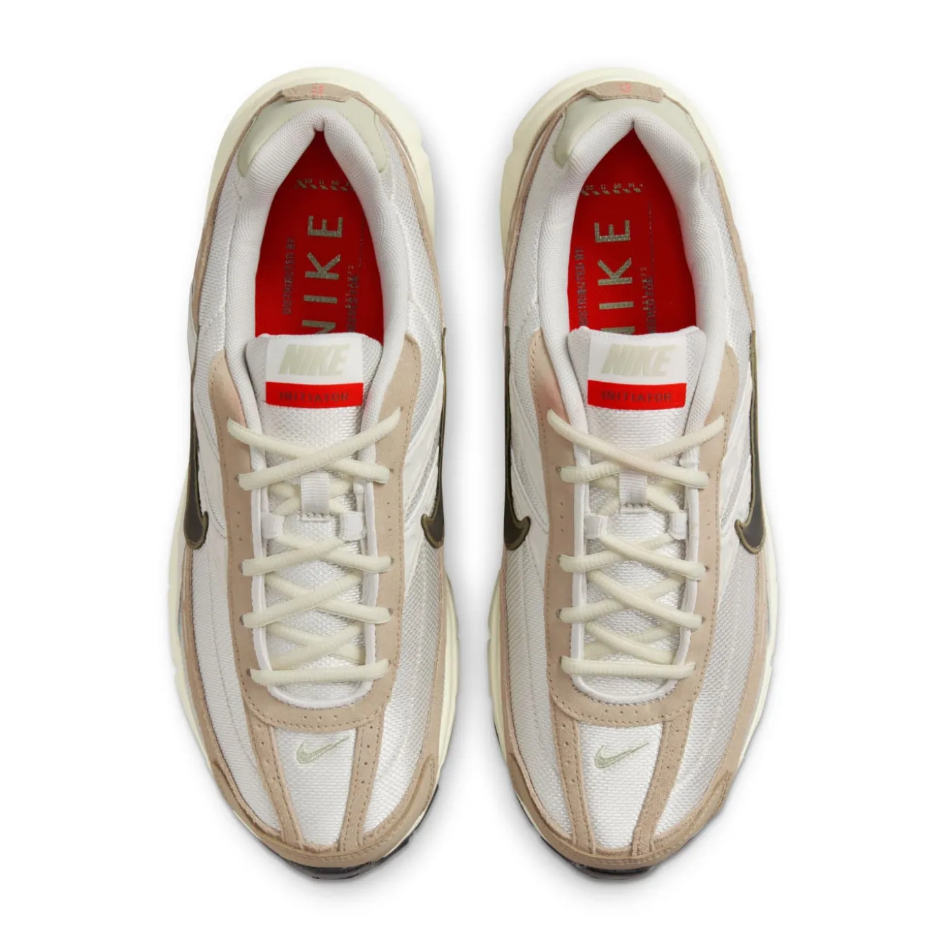 Nike Initiator Sneakers Wit Lichtbruin Beige