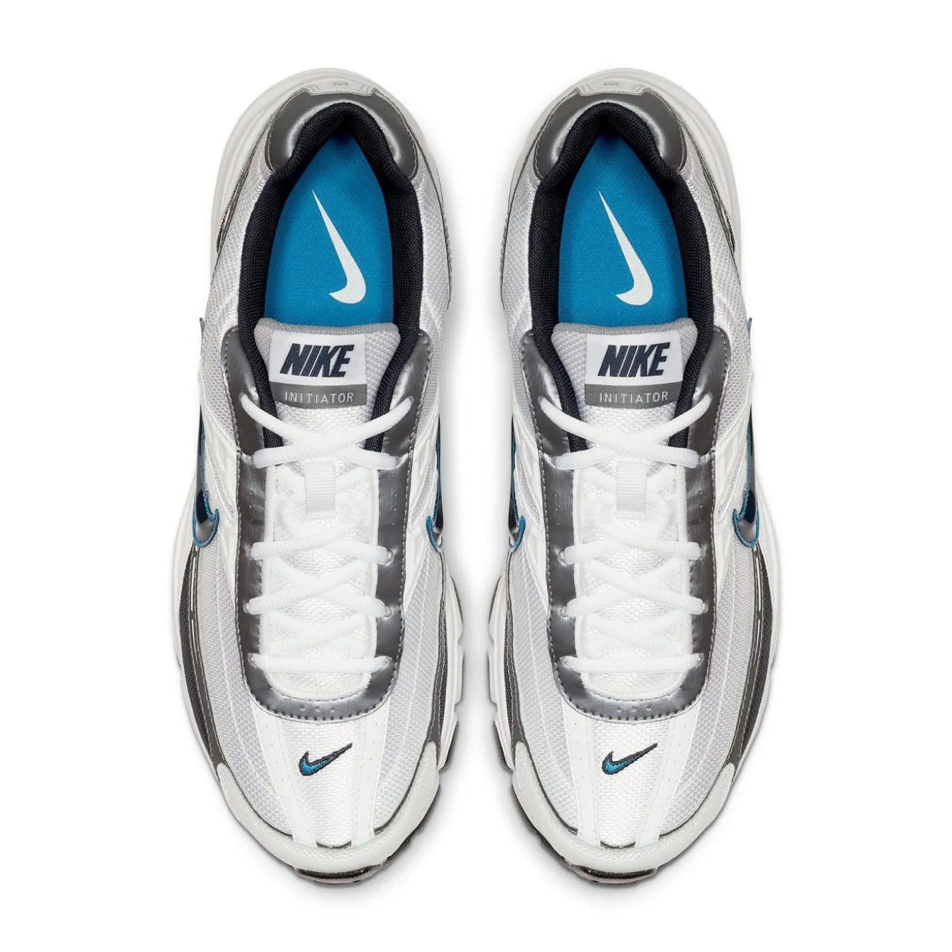 Nike Initiator Sneakers Wit Zilver Blauw Zwart