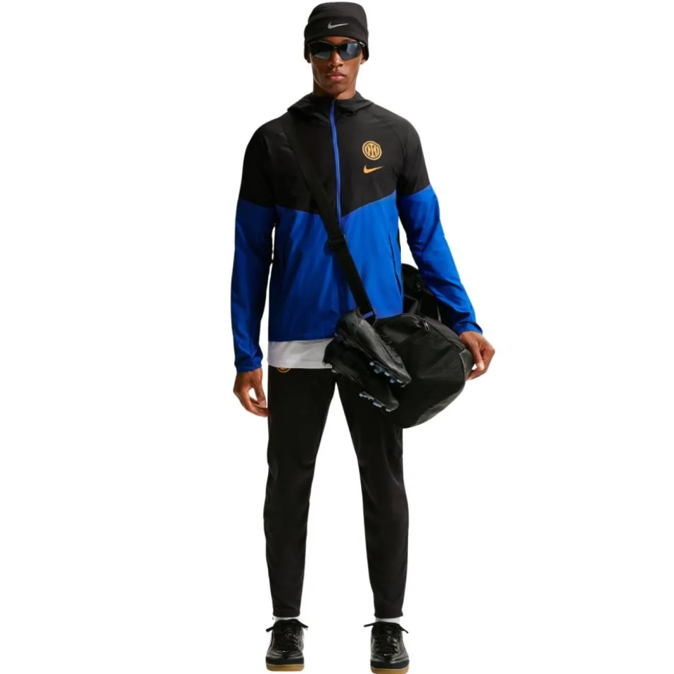 Nike Inter Milan City Side Trainingsjack 2026-2027 Zwart Donkerblauw Goudgeel