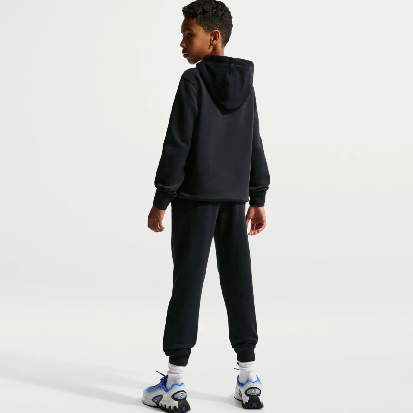 Nike Inter Milan Club Sportswear Hoodie 2026-2027 Kids Zwart Donkerblauw